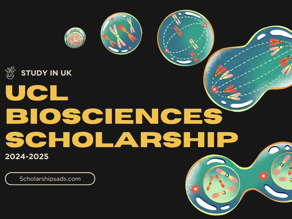 UCL MRes Biosciences Scholarship 2024-2025 in UK