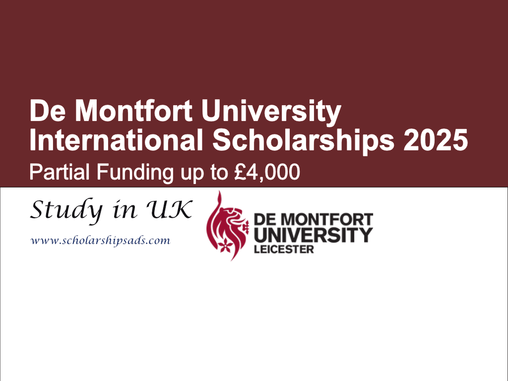 De Montfort University UK International Scholarships 2025