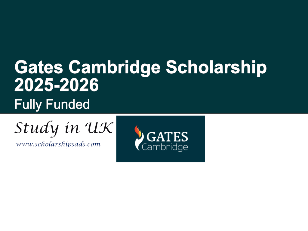 Gates Cambridge UK Scholarship 2025-2026 (Fully Funded)