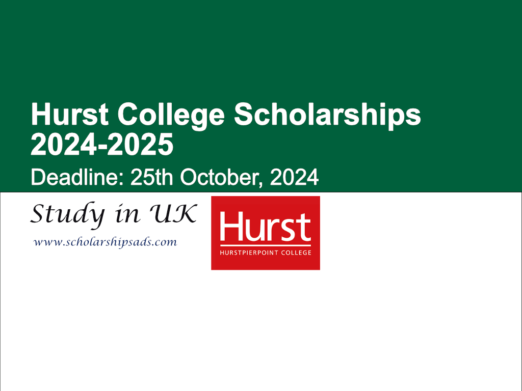 Hurst College UK Scholarships 2024-2025