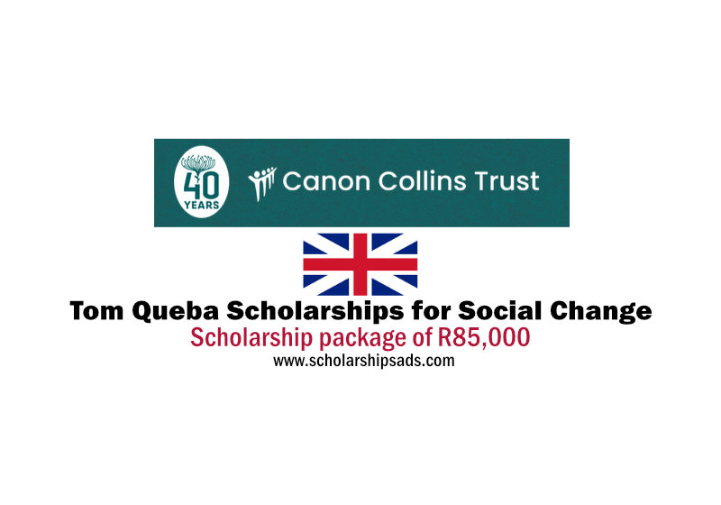 Canon Collins Trust UK Tom Queba Scholarships for Social Change 2023