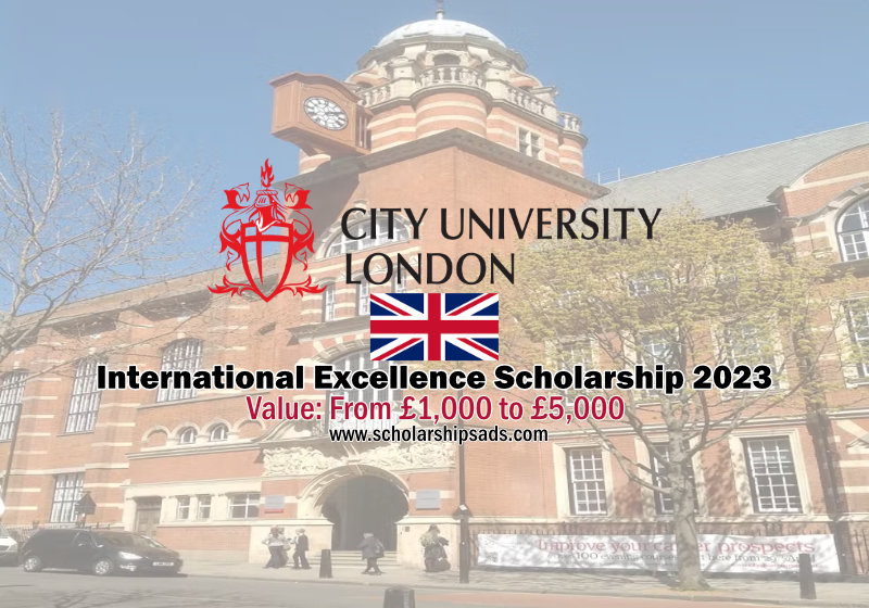 City, University of London International Excellence Scholarships 2023 (School of Health & Psychological Sciences)