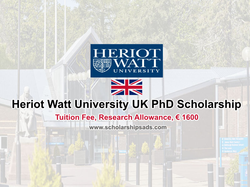 Heriot-Watt University UK PhD Scholarship 2022 - Social Sciences