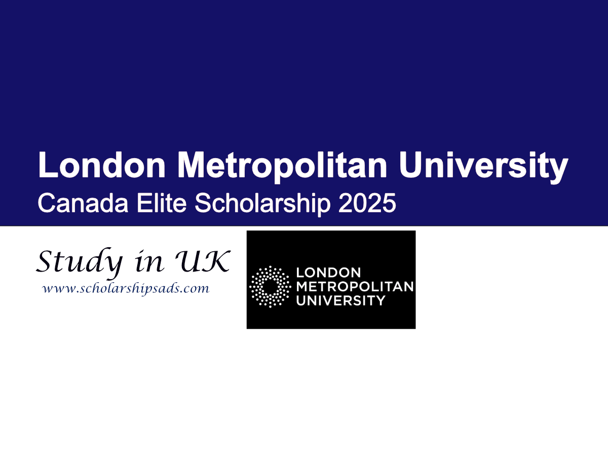 London Metropolitan University Canada Elite Scholarship 2025, UK