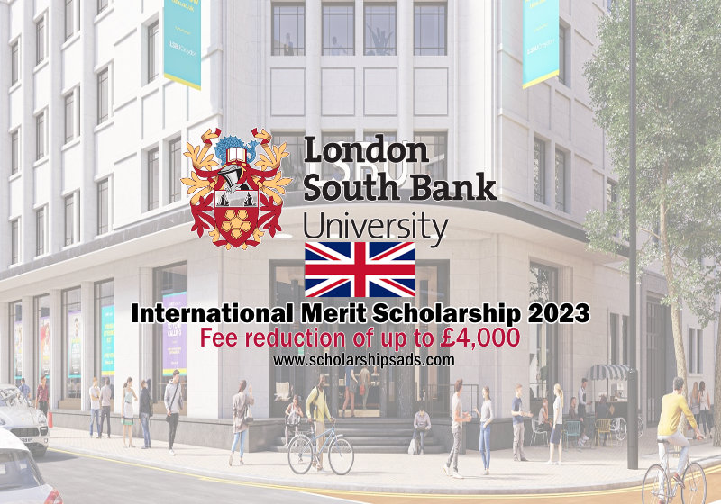 London South Bank University UK International Merit Scholarship 2023