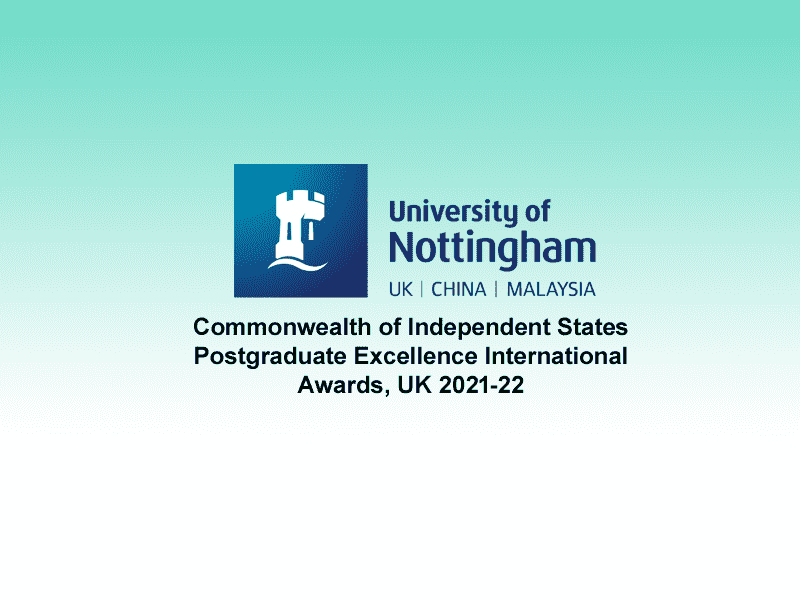 Commonwealth of Independent States Postgraduate Excellence International Awards, 2021-22