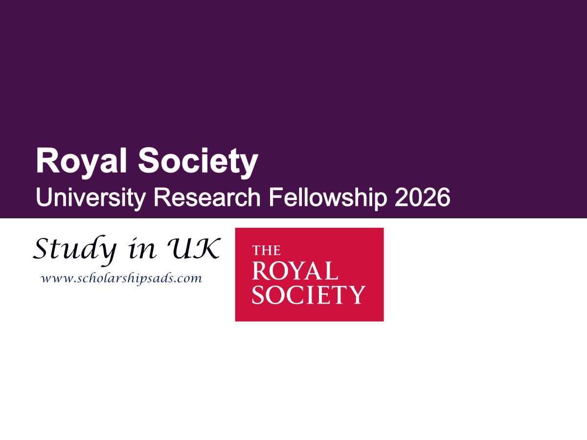 Royal Society UK University Research Fellowship 2026