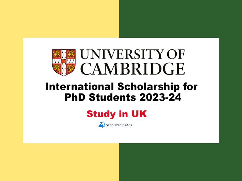 International Scholarship for PhD Students 2023