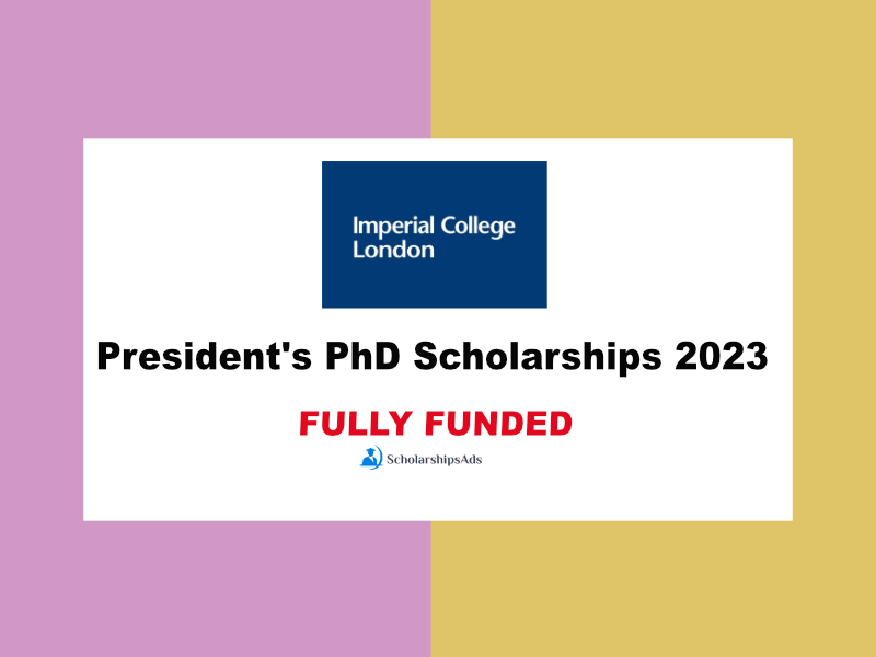 President's PhD Scholarships 2023