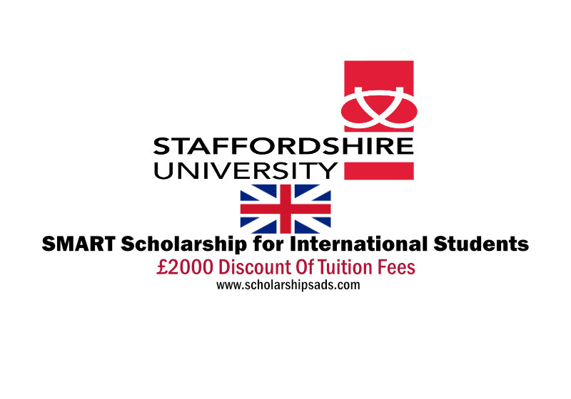 Staffordshire University SMART Scholarship for International Students 2022-2023