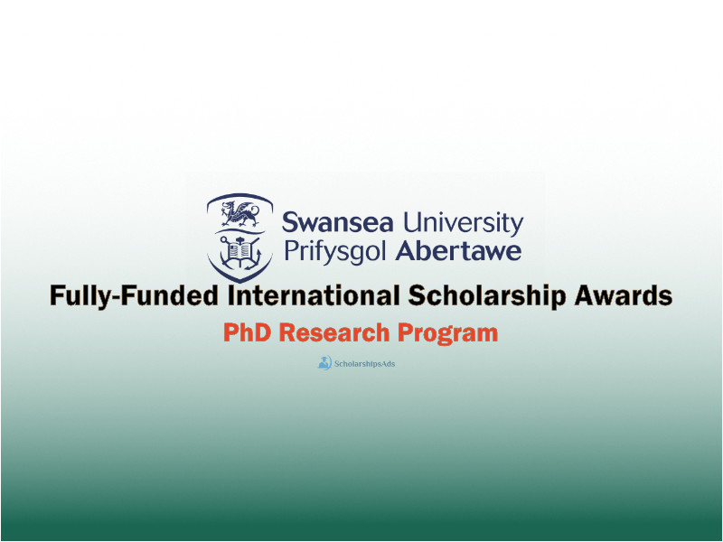  Fully Funded Swansea University PhD Scholarship Awards, UK 2021-22