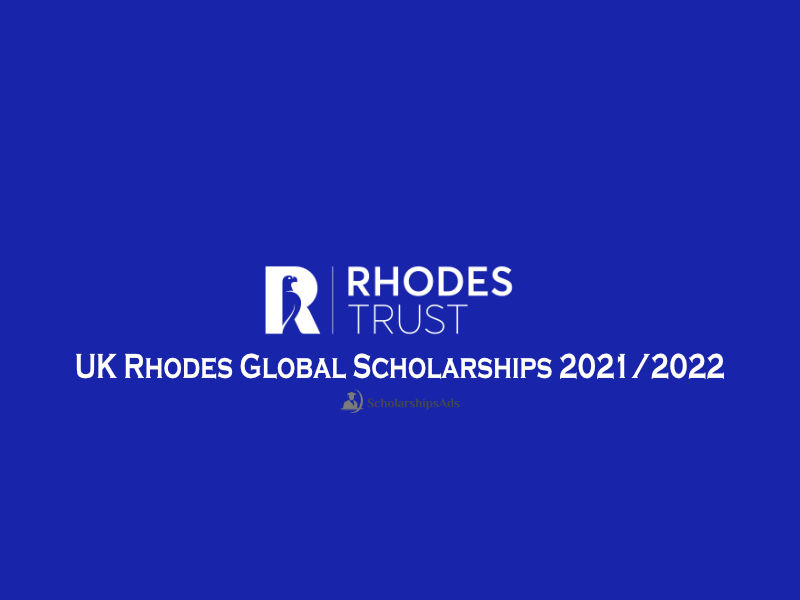 UK Rhodes Global Scholarships 2021/2022