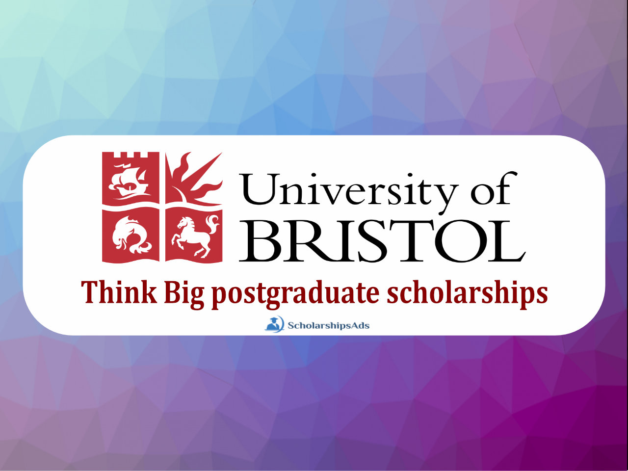 Think Big postgraduate scholarships, UK 2022-23