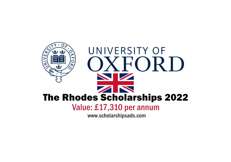 University of Oxford England UK the Rhodes Scholarship 2022/2023