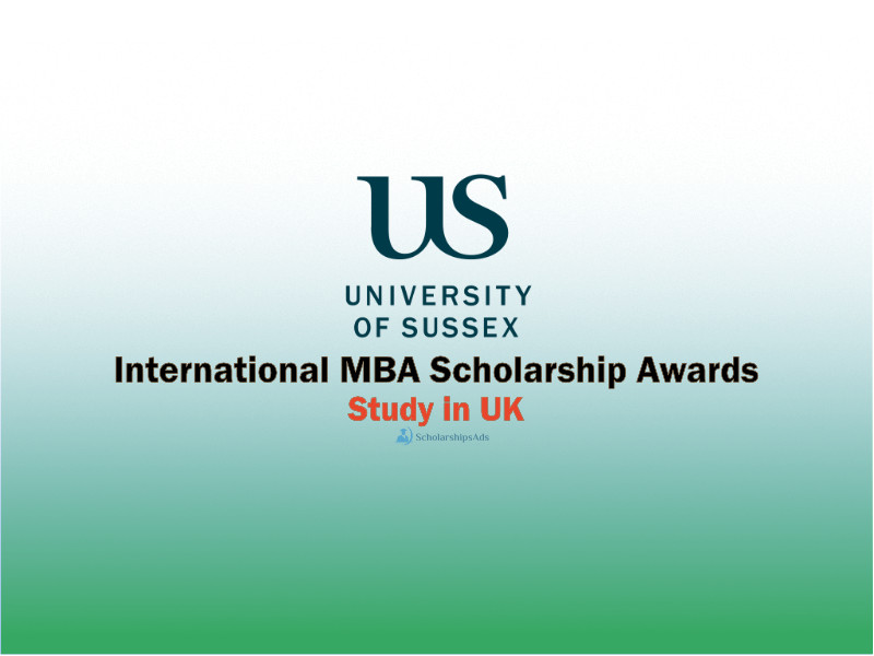 University of Sussex International MBA Scholarship Awards, UK 2022-23
