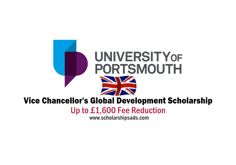 Vice Chancellor's Global Development Scholarship at University of Portsmouth in England, UK 2022/2023
