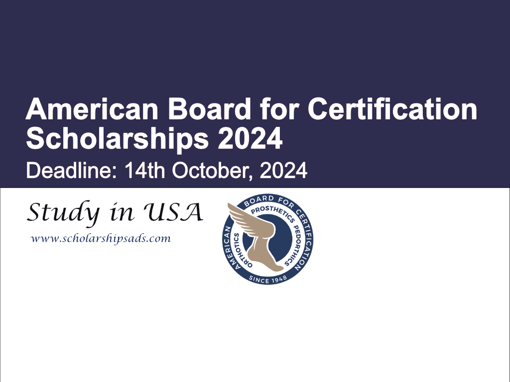 American Board for Certification USA Scholarships 2024