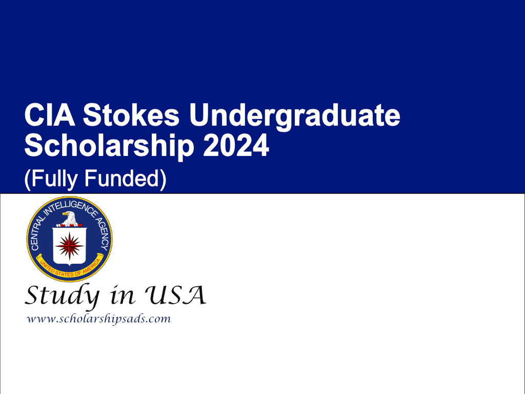 CIA Stokes Undergraduate Scholarship 2024 in USA (Fully Funded)