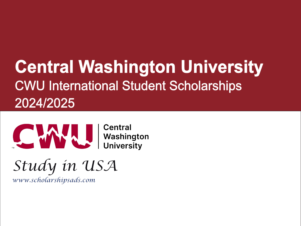 Central Washington University (CWU) International Student Scholarships 2024/2025 in USA