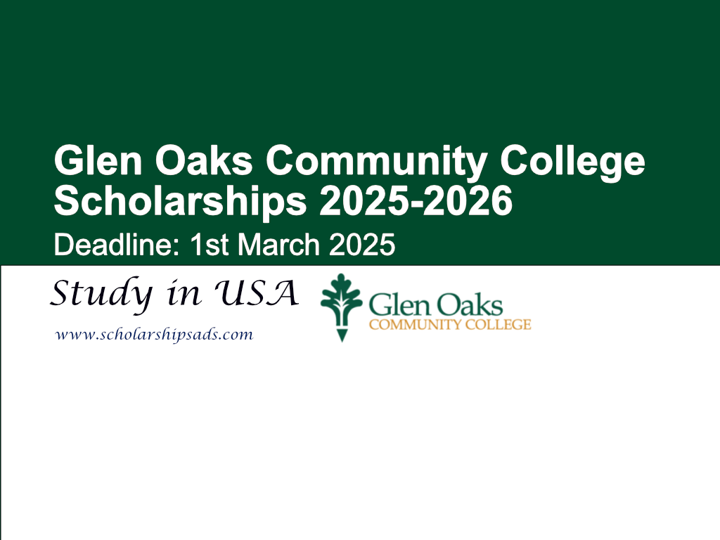 Glen Oaks Community College USA Scholarships 2025-2026