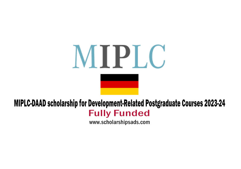 MIPLC-DAAD scholarship for Development-Related Postgraduate Courses 2023-24