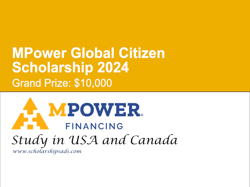 MPower Global Citizen Scholarship 2024 in USA and Canada