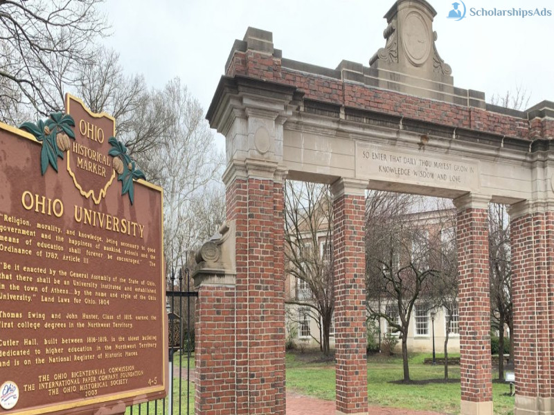 Dr. James Bryant International Scholarship at Ohio University, USA 2022-23