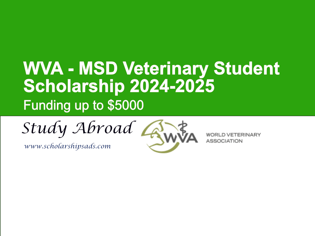 WVA - MSD Veterinary Student Scholarship 2024-2025