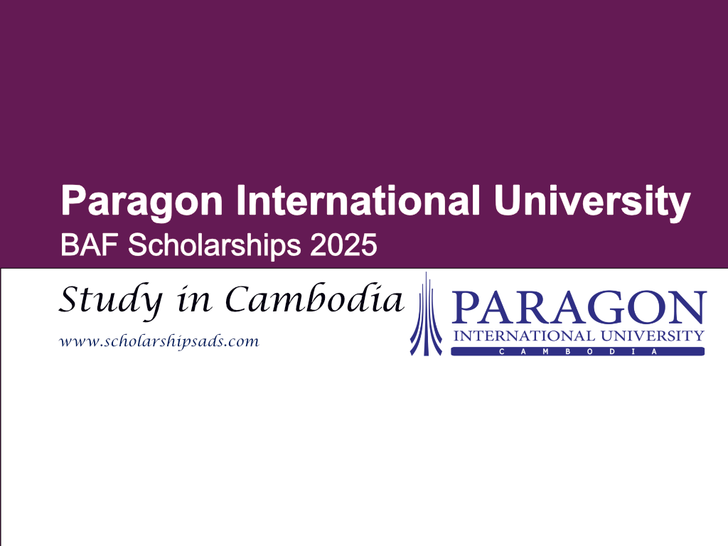 Paragon International University Cambodia BAF Scholarships 2025