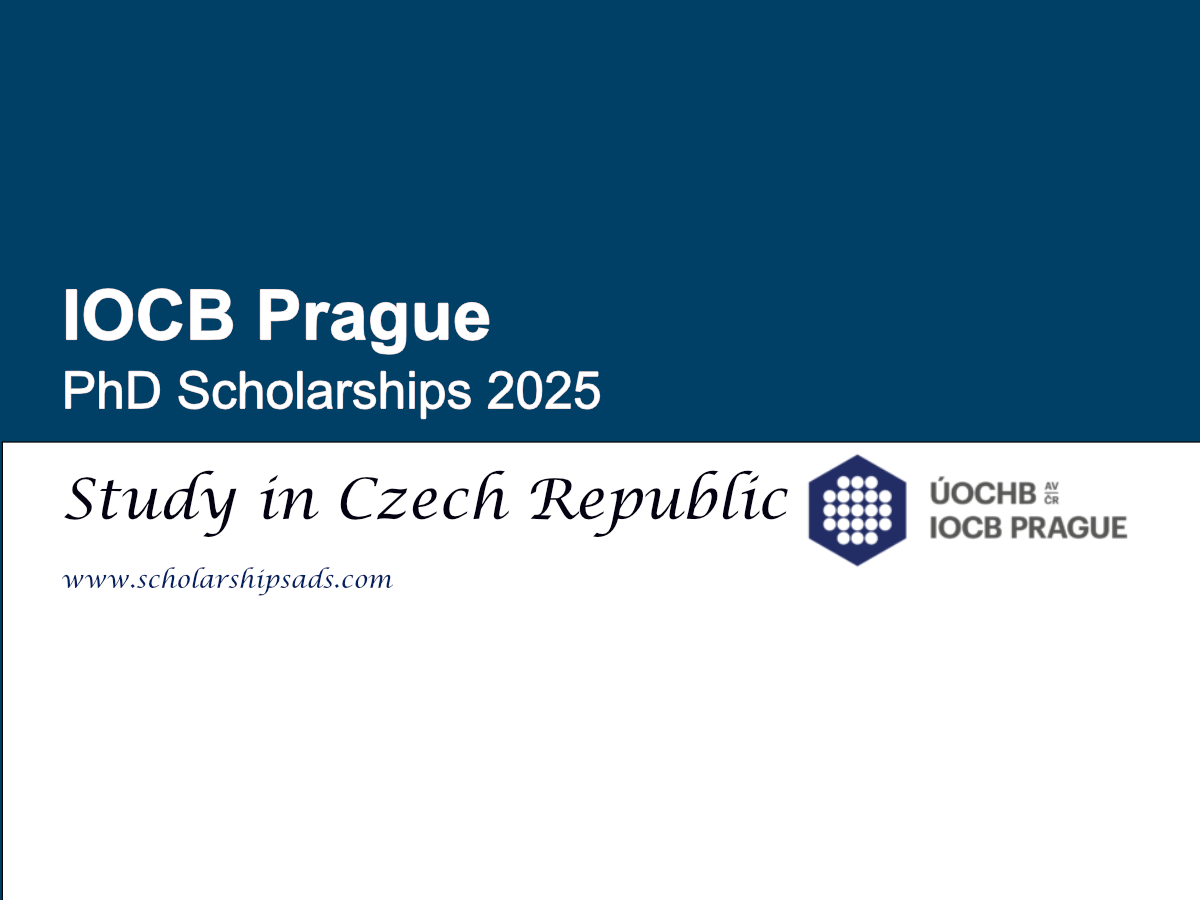 IOCB Prague, Czech Republic PhD Scholarships 2025