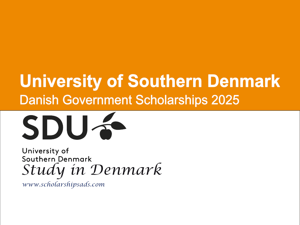 SDU Danish Government Scholarships in Denmark 2025 (Full Tuition Fee)