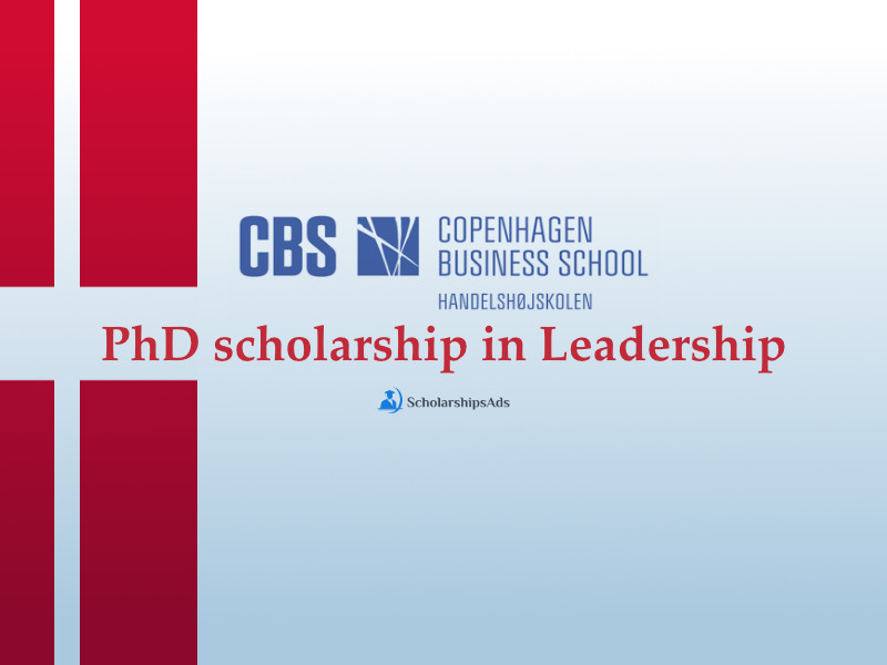 Denmark PhD scholarship in Leadership at Copenhagen Business School