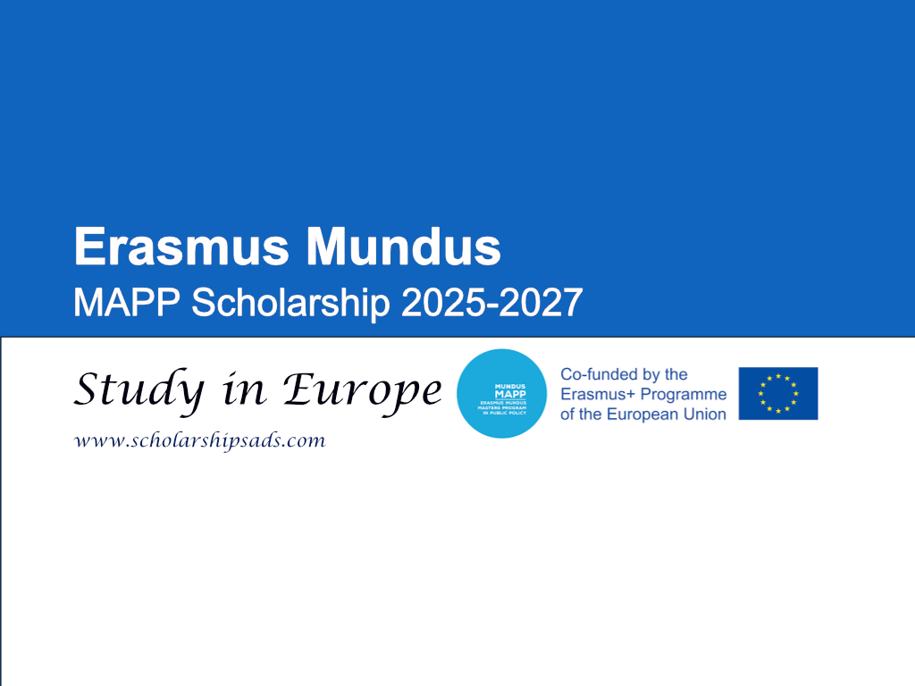 Erasmus Mundus Europe MAPP Scholarship 2025-2027
