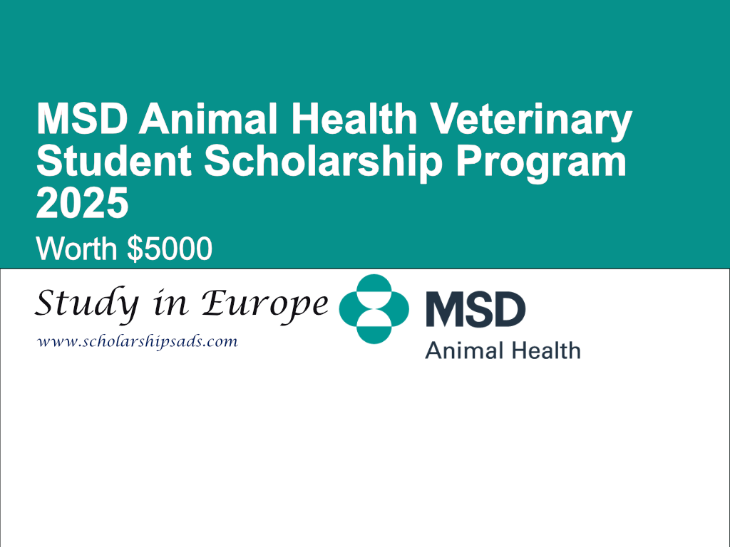 MSD Europe Animal Health Veterinary Student Scholarship Program 2025