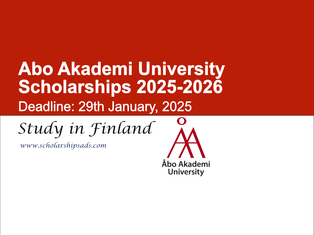 Abo Akademi University Finland Scholarships 2025-2026