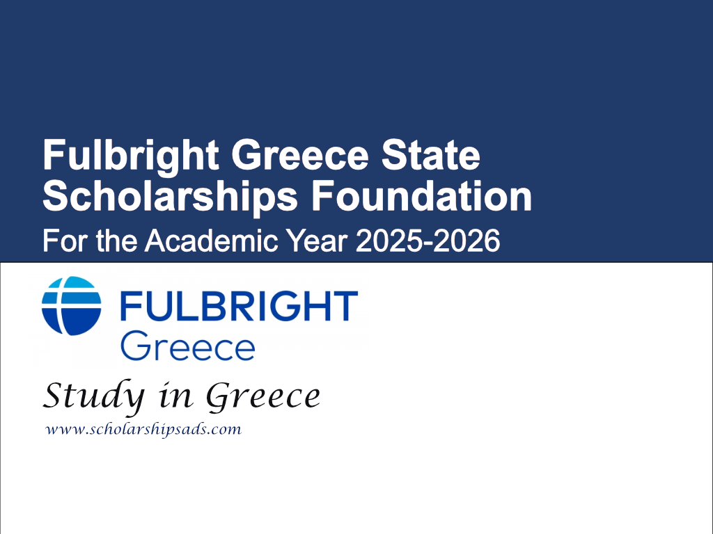 Fulbright Greece State Scholarships Foundation 2025/2026