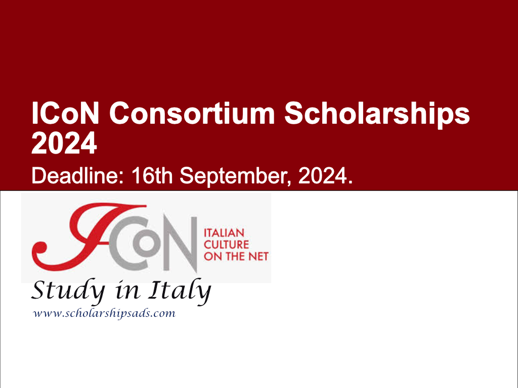 ICoN Consortium Scholarships 2024 for International Students in Italy