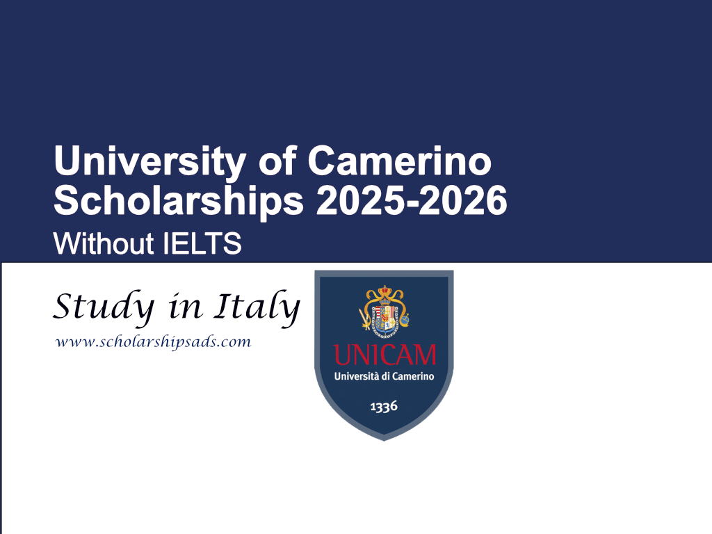 University of Camerino Italy Scholarships 2025-2026 (Without IELTS)