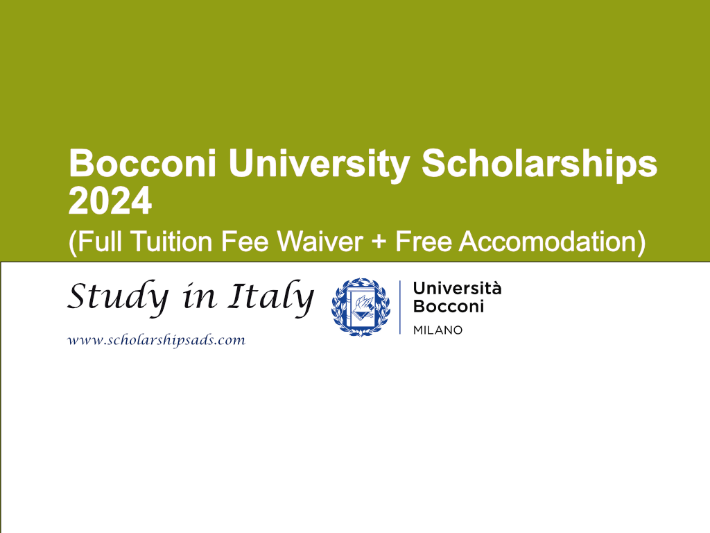 Bocconi University Scholarships 2024 in Italy