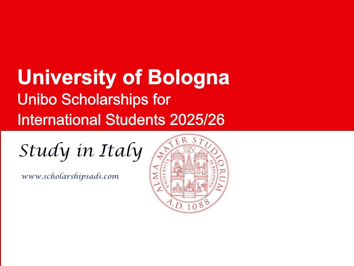 University of Bologna Italy Unibo Scholarships 2025 for International Students