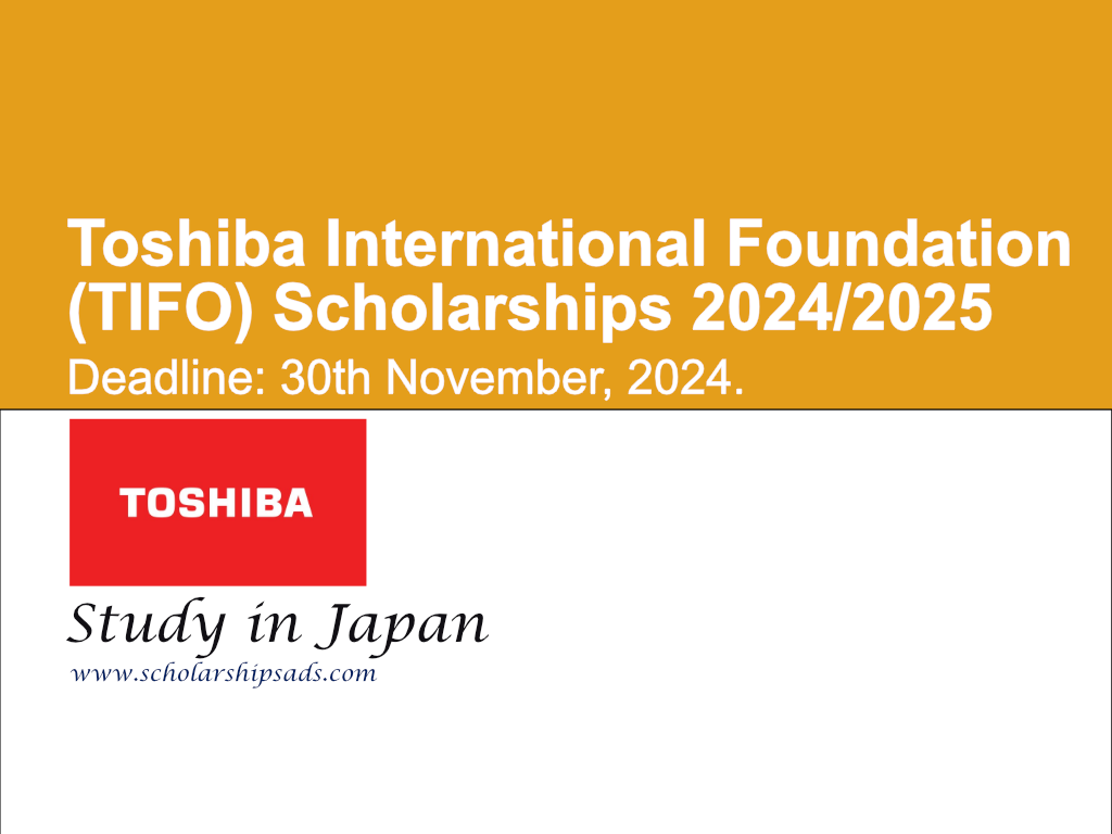Toshiba International Foundation (TIFO) Scholarships 2024/2025 in Japan
