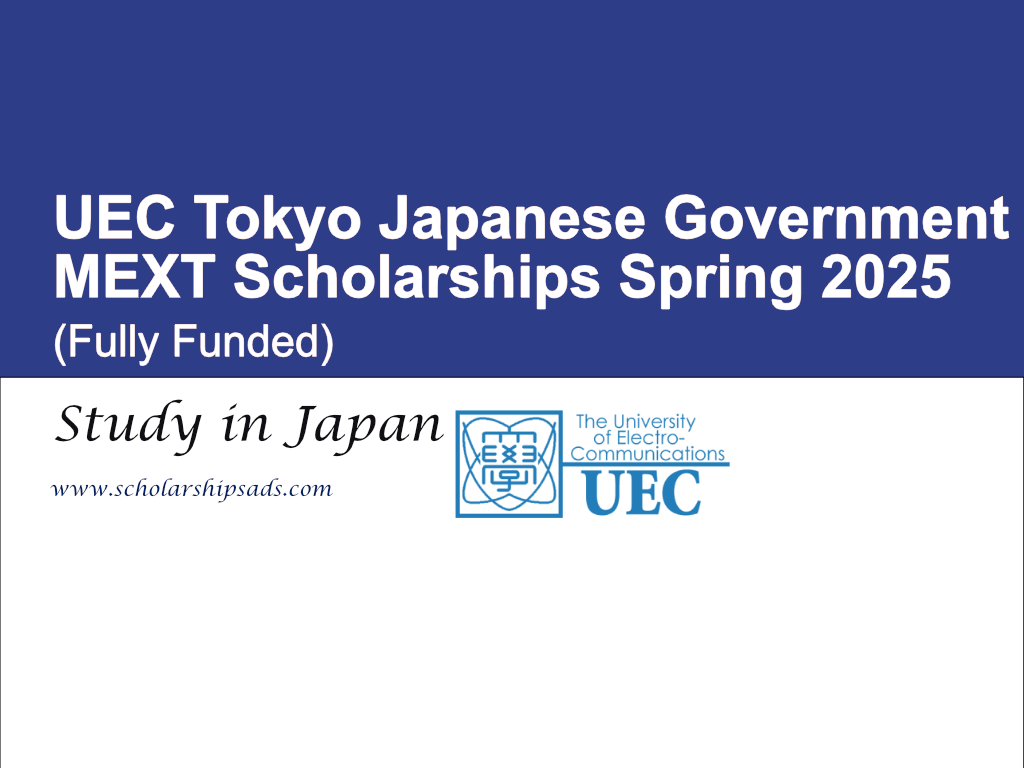 UEC Tokyo Japanese Government MEXT Scholarships Spring 2025 in Japan (Fully Funded)
