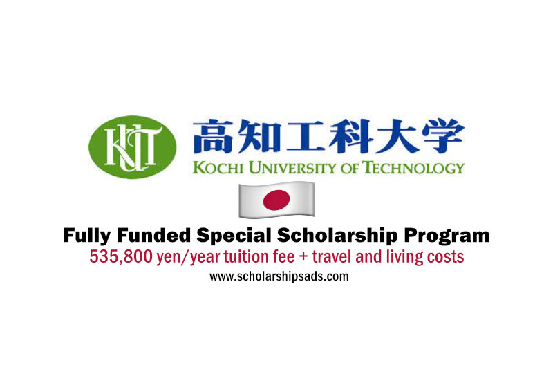 Kochi University of Technology Fully Funded Special Scholarship Program, Japan 2022/2023 (Biggest Scholarship)