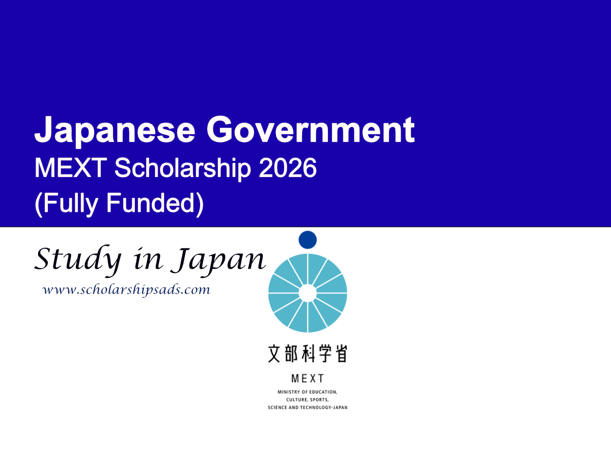 Japanese Government MEXT Scholarship 2026 (Fully Funded)