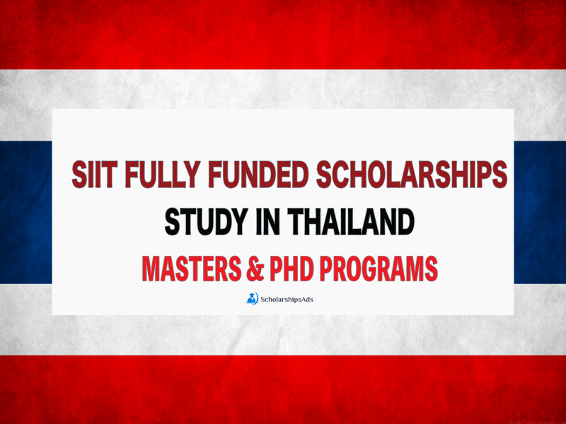 Fully Funded SIIT Scholarships Thailand 2023