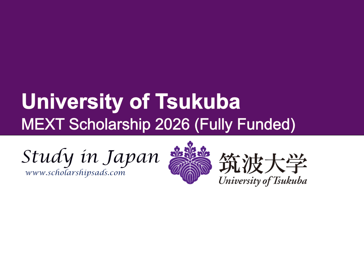 University of Tsukuba, Japan MEXT Scholarship 2026 (Fully Funded)