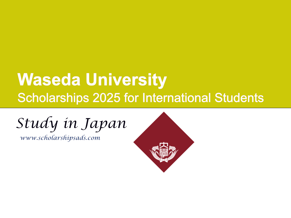 Waseda University Japan Scholarships 2025
