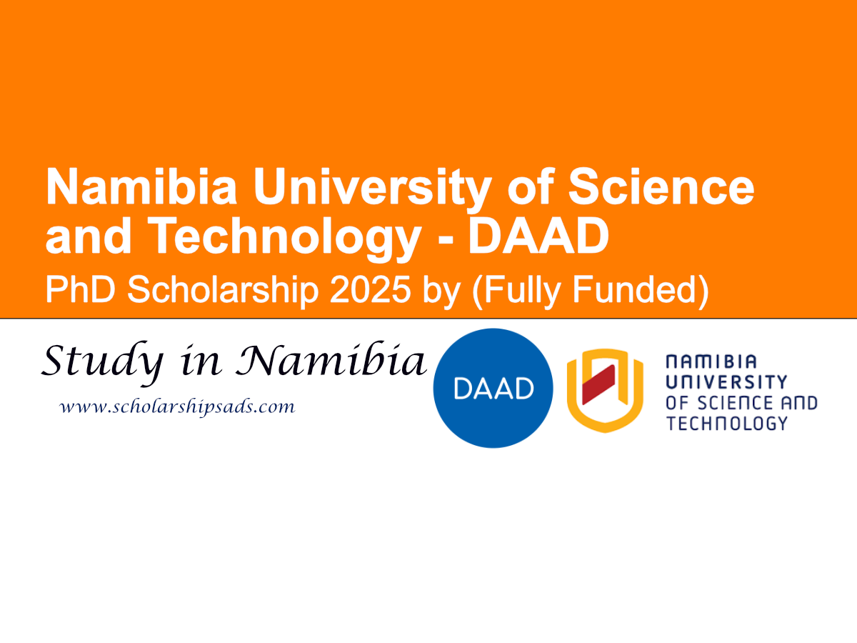 Namibia University of Science and Technology - DAAD PhD Scholarship 2025 by (Fully Funded)