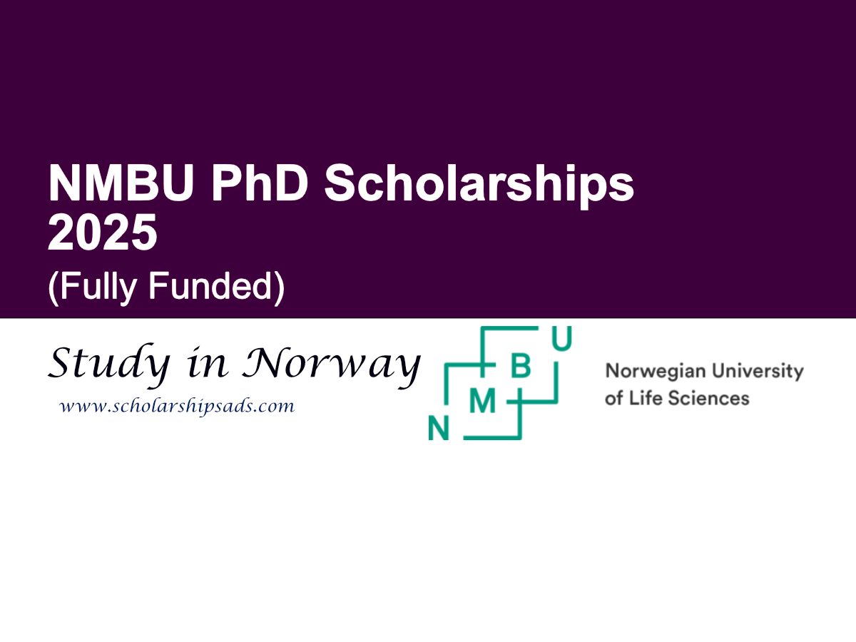 NMBU Norway PhD Scholarships 2025 (Fully Funded)