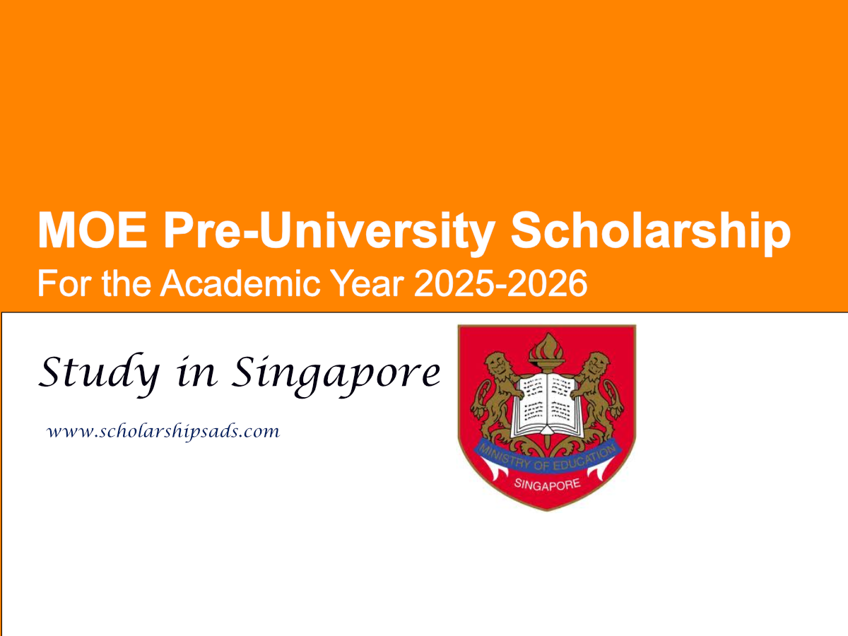 Singapore MOE Pre-University Scholarship 2025-2026